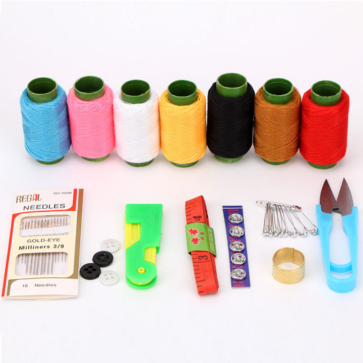 Household hand-sewn sewing box set portable multifunctional high-end ...