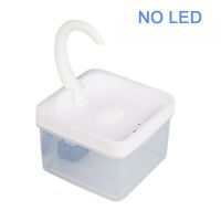 ที่ให้อาหารสัตว์น้ำอัตโนมัติระบบเหนี่ยวนำไฟฟ้าสำหรับแมวน้ำพุไฟ Led สีฟ้าตัวกรองสำหรับให้อาหารแมวก็อกน้ำดื่ม