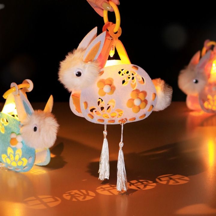 ของเล่นเรืองแสง-led-ดอกโคมไฟกระต่ายขนาดพกพาสำหรับเทศกาลกลางฤดูใบไม้ร่วงแบบมือถือกระต่ายเสื้อยืดแฟนคลับอนิเมะ