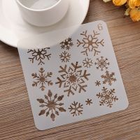 Snowflake Hollow Layering Stencils For Wall Painting Scrapbooking Stamp Album Decorative Embossing Card Template DIY Craft