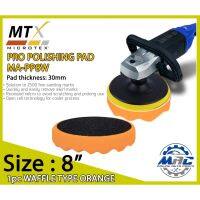 （Kvs auto parts）Microtex PRO แผ่นขัด8วาฟเฟิล (สีส้ม) MA-PP8W (สีส้ม)