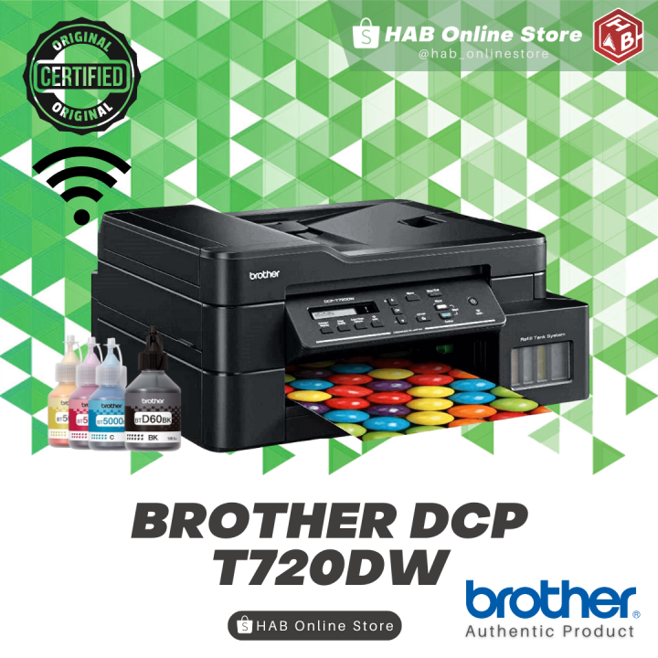 Brother DCP T720dw Ink Tank W/ Original Ink Print | Scan | Copy | Wifi ...