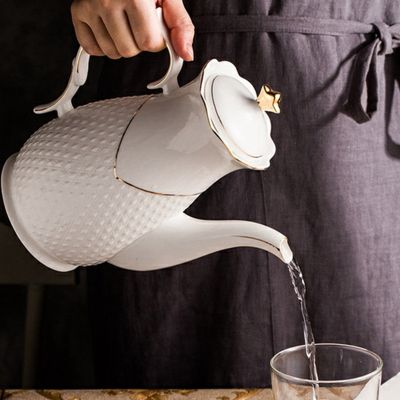 Ceramic Pitchers Water Bottles Cold Kettle No Explosion Jug Large Capacity Household Ceramic Thermos