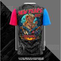 Tahun T SHIRT - Baju Baru Edisi 2023 Ride Santai Tshirt New Years 2023 Editon Bear Design Ride Santai Man Women ShortSleev - TSHIRT