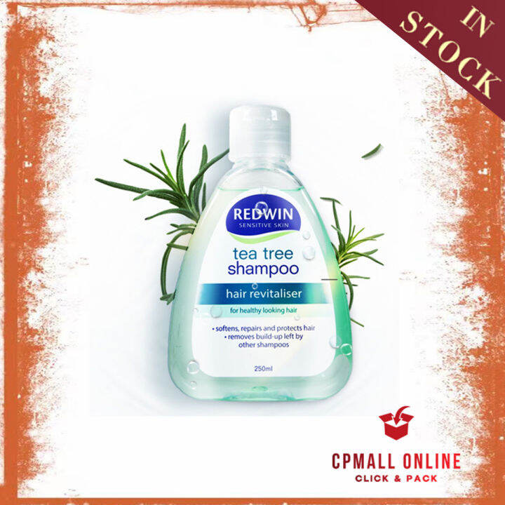 [Expiry Date 24mths] Redwin 茶树洗发水 Tea Tree Hair Shampoo ( 250ml ) Lazada