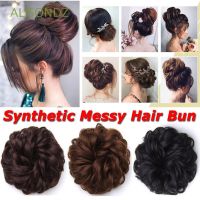 Alisondz โดนัทมัดผมยุ่ง สีดํา ธรรมชาติ ผมหยิก ผมปลอม เชือกรูด หยิก Chignon QC7310953