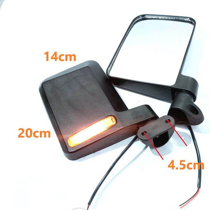 ebike side mirror with signal light 12volts, set for left and right