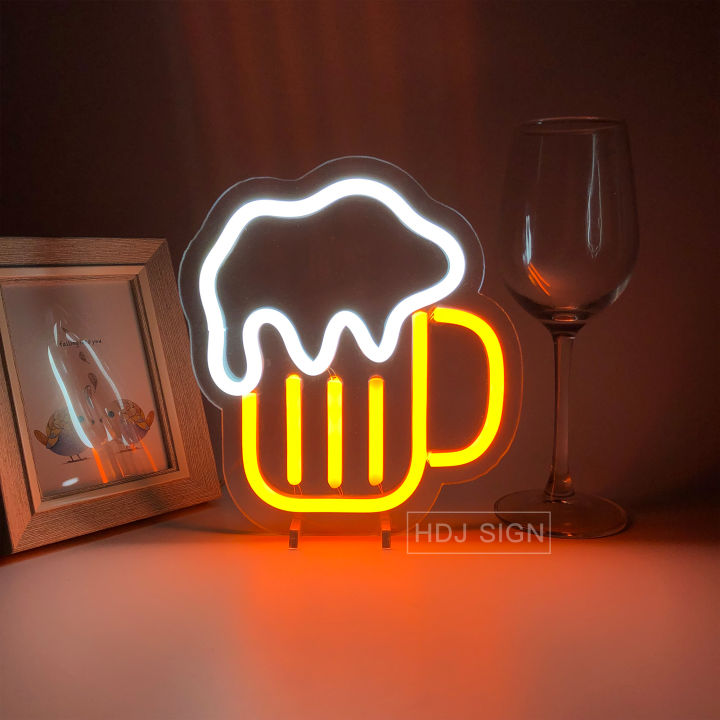 Bar Beer Neon Light Party Wall Hanging LED Neon Sign for Shop Window