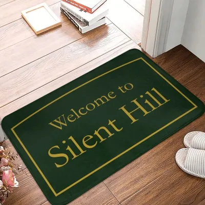 Welcome To Silent Hill Entrance Doormat Anti-Slip Front Door Mat Home Decoration Bathroom Floor Mat Carpet for Living Room