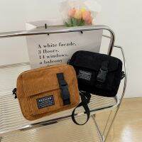 【CC】 Corduroy Shoulder Crossbody Color Messenger Handbag Adjustable for Office Female Satchels