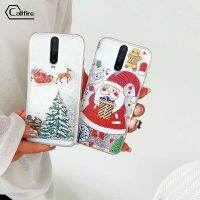 Callfire เคสใส่โทรศัพท์คาลไฟสำหรับ Xiaomi Redmi K20 Pro K30 Pro K40 K50 Pro K60 คริสมาสต์กวางน่ารักซานตาคลอสรูปแบบต้นคริสต์มาสเคสทรายไหล