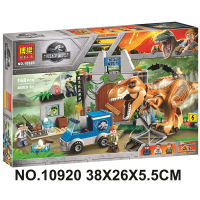 Compatible with Lego Jurassic Tyrannosaurus Escape 10758 Childrens Puzzle Assembling Building Blocks Dinosaur Toy 10920