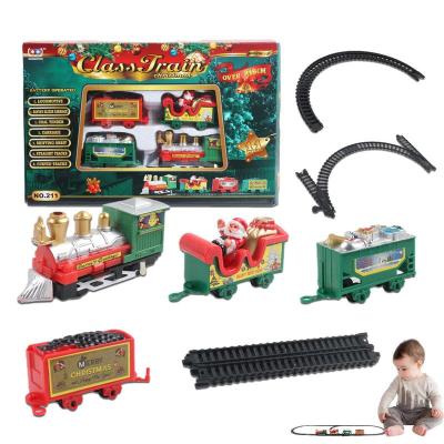 Christmas Train Toys Battery Powered Train Model Creator Expert Winter Holiday Train Tracks Toys Christmas Birthday Gifts For Bo