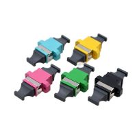 10 PCS MPO Fiber Optic Adapter Connector MTP Optic Fiber Flange UP-DOWN Blue OM3 10 Gigabit Coupler Free Shipping To Brazil