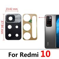 WAMY Original New Back กล้องหลังกระจก เลนส์ ทดแทนสําหรับ Xiaomi Redmi 10 10A 10C พร้อมสติกเกอร์กาว