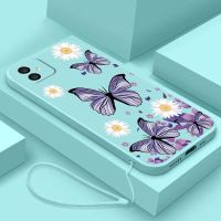 เคสนิ่มลายดอกไม้ผีเสื้อ A03s A02s A04 A04e ลายการ์ตูนของ Samsung กาแลคซี