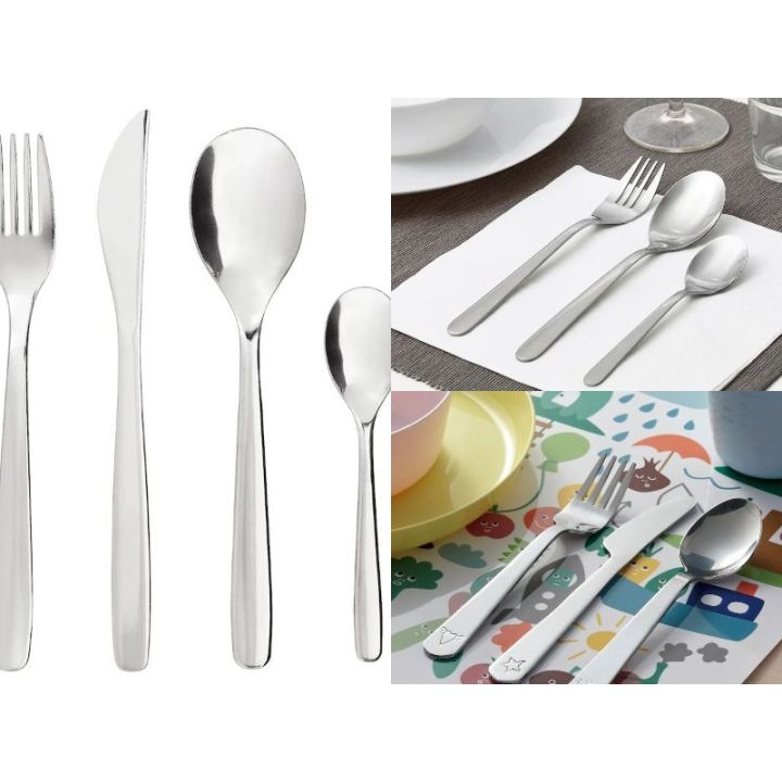 FABLER 3-piece flatware set, stainless steel - IKEA