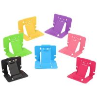 5 Pcs Simple Card Type Mobile Phone Universal Holder Portable Lazy Folding Keychain Phone Holder Mobile Phone Plastic Holder