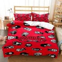 【hot】♟ Demon Slayer Print Three Piece Set Fashion Article Children or Adults for Beds Quilt Covers Pillowcases