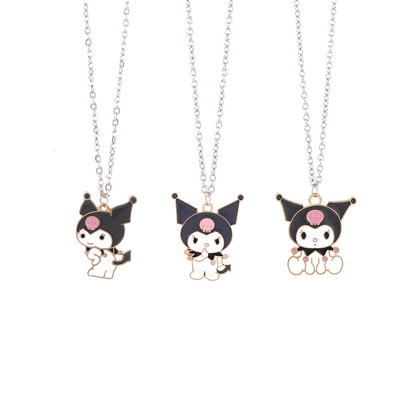 Cartoon KT Cat Necklace Melody Clavicle Chain Cool Rice Pendant Yugui Dog Sweater Chain Girlfriend Gift Couple Gift Pendant