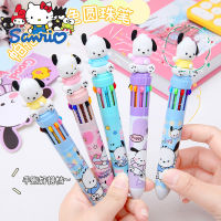 6-36Pcs ใหม่ Sanrio Pochacco 10สีปากกาลูกลื่น Doodle ปากกาการ์ตูนอะนิเมะนักเรียนเครื่องเขียนขายส่ง