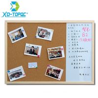 【YD】 XINDI 30x40cm Whiteboard Board Combination 3:1 Dry Bullentin Wood Frame New Magnetic Whiteboards