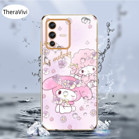 เคสโทรศัพท์กันกระแทกเข้ากันได้กับ Vivo Y73 4G V23 5G S12 5G V25 5G V25E คลุมทั้งหมด5G เคสตัวปกป้องกล้องถ่ายรูปกันกระแทกด้านหลังลายการ์ตูน