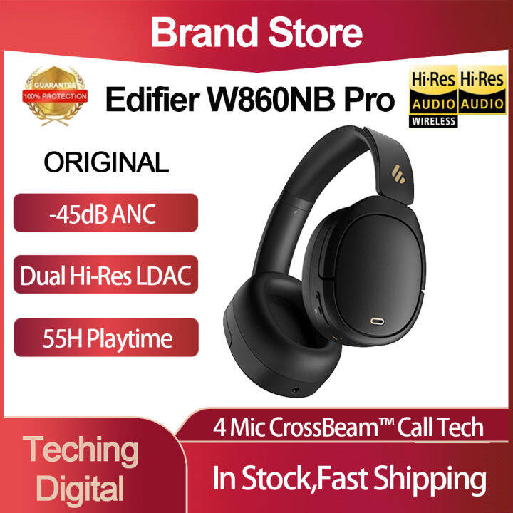 EDIFIER W860NB Pro Dual Hi-Res LDAC Audio Wireless Bluetooth Headphones ...