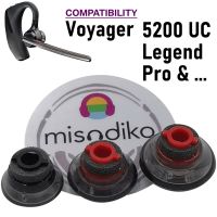 Misodiko Eargels Ear Tips เข้ากันได้กับ Plantronics (Polyer) Voyager 5200 UC Voyager Legend, Voyager Pro UC ชุดหูฟังบลูทูธ