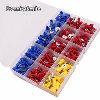 280pcs/set Cable Lugs Assortment Kit Wire Flat Female and Male Insulated Electric Wire Cable Connectors Crimp Terminals Set Kit