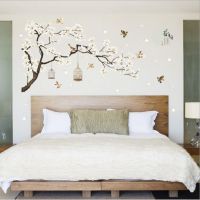 Dining Room Wall Stickers Living Room Decor Tree Mural Decoration Cherry Blossom Wall Stickers Bedroom Wall Art