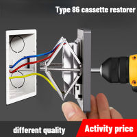 10PCS Type 86 Cassette Repairer Wall Switch Socket กล่องด้านล่าง Remedy Strut Junction กล่องซ็อกเก็ตเพชร Holder