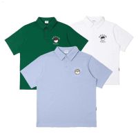 2023 South Koreas New MALBON Golf Wear Mens Sports Top Quick-Drying Golf Lapel Short-Sleeved T-Shirt