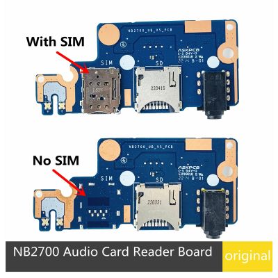 Papan pembaca kartu Audio Laptop NB2700 asli dengan SIM NB2700 UB V5 PCB