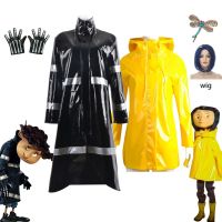 【YP】 Cartoon Movie  Coraline   the Door Costume Wybie Lovat Hoodie Jacket Coat Raincoat