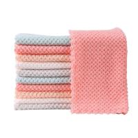 Kitchen Dish Rags 10pcs Water Absorption Kitchen Washcloths Home Cleaning Supplies For Kitchen Bathroom Table Floor Dining Room Desk Random Color easy to use