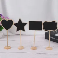 【YD】 Small Chalk Blackboard Wedding Restaurant Signs Chalkboard Writing Notice Message Paint Wood Board C