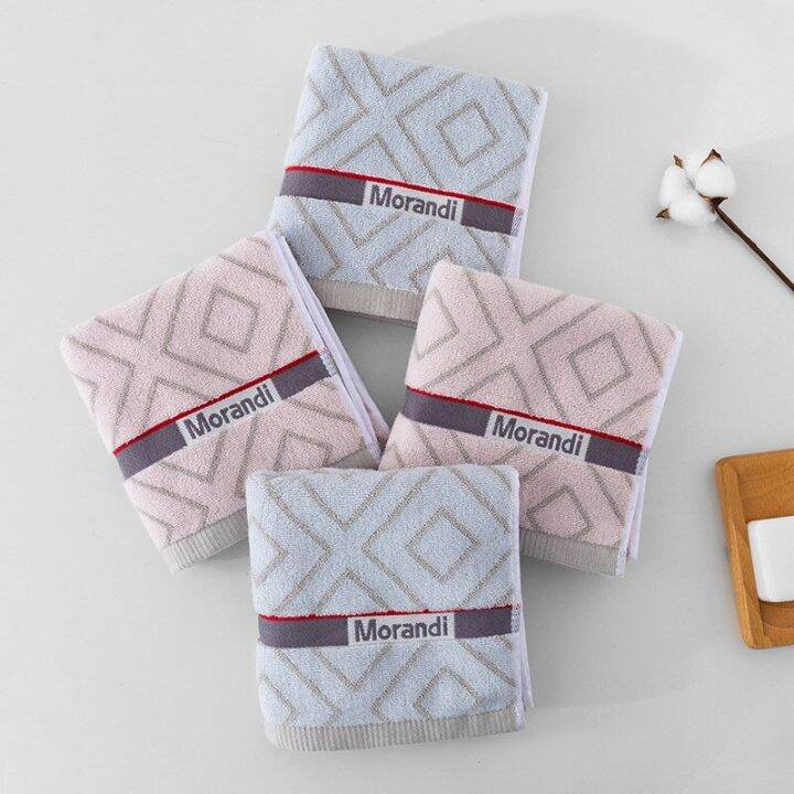 1pc-34x75cm-100-cotton-simple-plaid-jacquard-soft-home-hotel-bathroom-adult-hand-towel