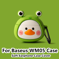 【Discount】 For Baseus WM05 Case Sweatshirt shark &amp; snail for Baseus WM05 Casing Soft Earphone Case Cover