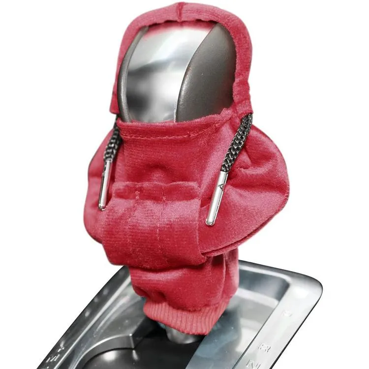 Auto Car Gear Shift Knob Cover Hoodie Sweatshirt Knob Gear Stick Protector