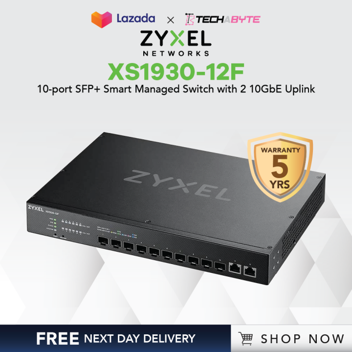 Zyxel XS1930-12F | 10-port SFP   Smart Managed Fiber Switch | Lazada Singapore