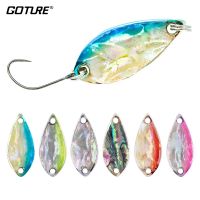 Goture 2pcs Fishing Spoons Lures 2.8g 4g Metal Trout Waving Spoon Fishing Lures Blade Bait for Bass Pike Walleye Salmon PescaLures Baits