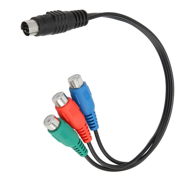 สายอะแดปเตอร์เครื่องเสียง0-9ft-วิดีโอ7ขาตัวผู้กับ3rca-ตัวเมียดัดฟรีสำหรับทีวี