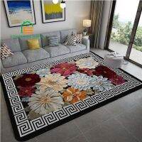 【YF】 Luxury Flowers Rug for Bedroom Living Room Carpet Kitchen Floor Mats Home Decor Non-Slip Pad 14 Sizes