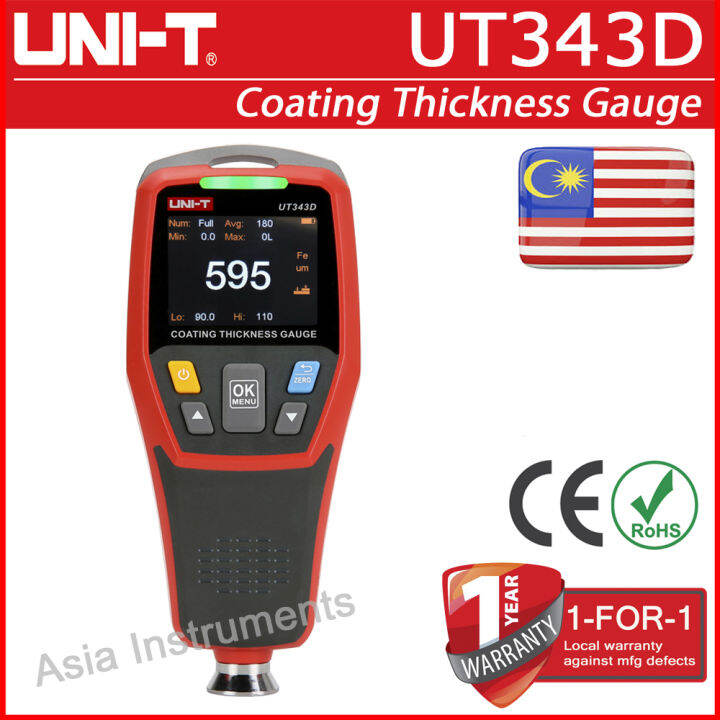 UniT UT343D Coating Thickness Gauge Lazada