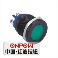 ONPOW 22mm Metal LED Waterproof IP68 Signal lamp Black indicator lamp indicator light (GQ22T-D/L/G/6V/A) CERoHS