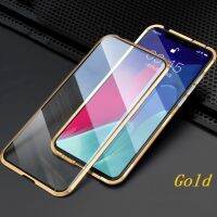 กล่องโลหะสำหรับ Samsung S22 S21 S10 S20บวกแม่เหล็กสองด้านกระจกเทมเปอร์โน้ต20อัลตร้าโน้ต10บวก S20Fe S21Fe