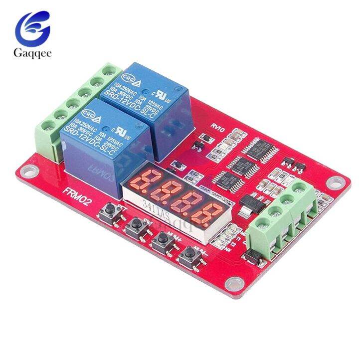 Dc 5v 12v 24v 2 Channel Multi Function Relay Module Time Delay Relay