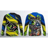 [In stock] 2023 design sublimation long sleeve, full print, thailook design, thailand design,027, kyt greenmotorcycle jersey cycling jersey long shirt，Contact the seller for personalized customization of the name