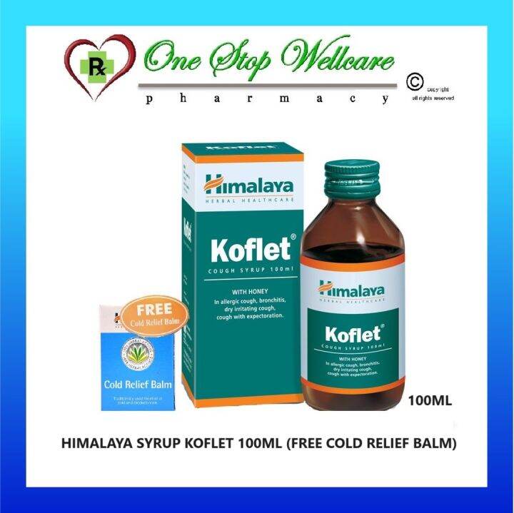 HIMALAYA SYRUP KOFLET 100ML (EXP01/2026) (FREE COLD RELIEF BALM) Lazada